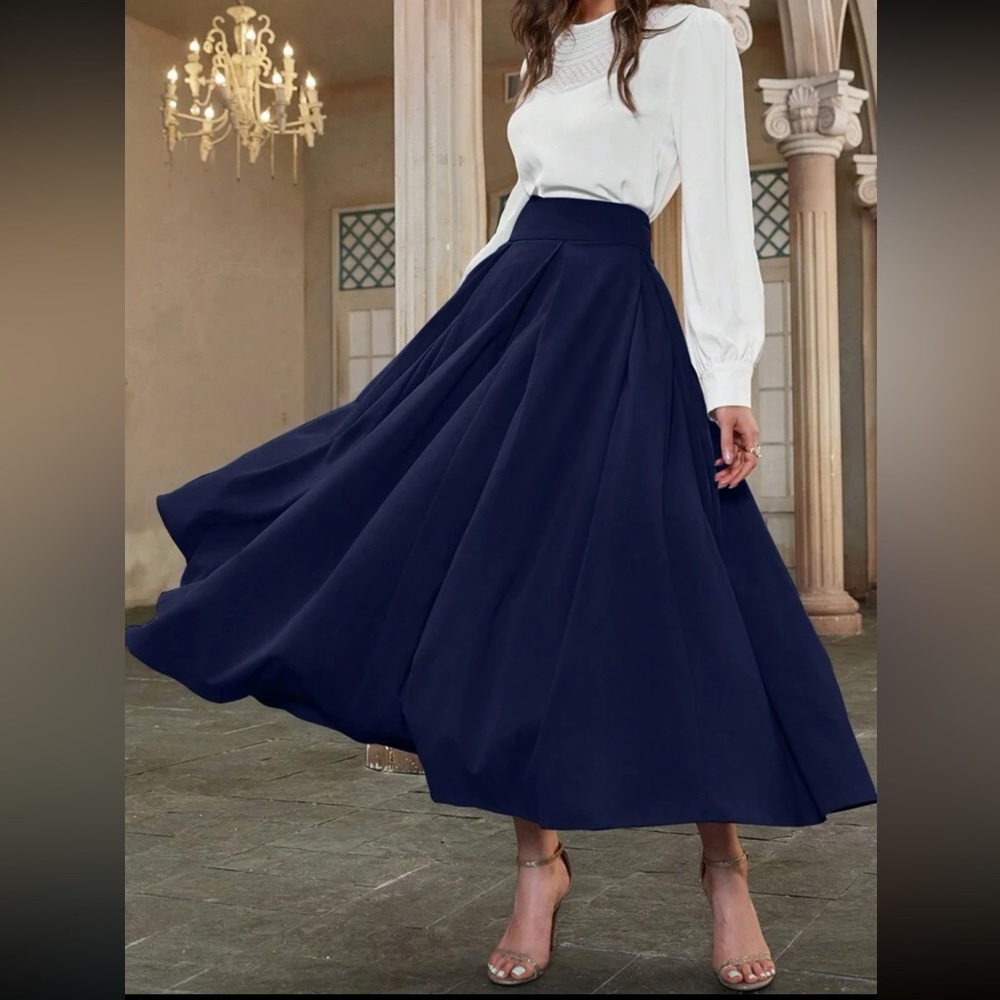 Elegant Black Maxi Skirt